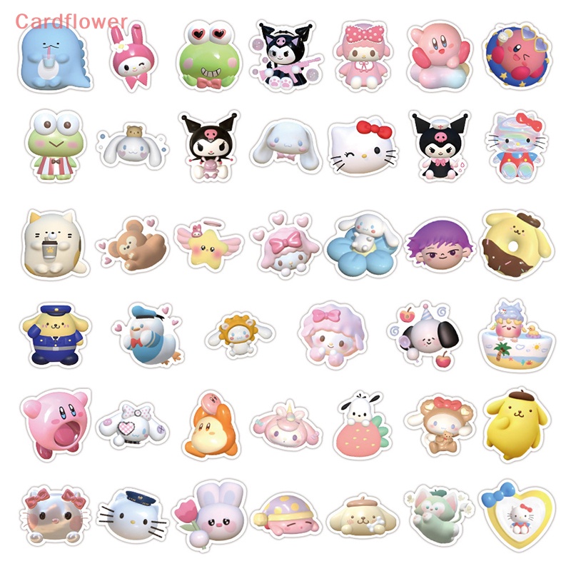 Bộ 60 / 120 Miếng Dán 3D Chống Thấm Nước Hình Kuromi My Melody Dễ Thương