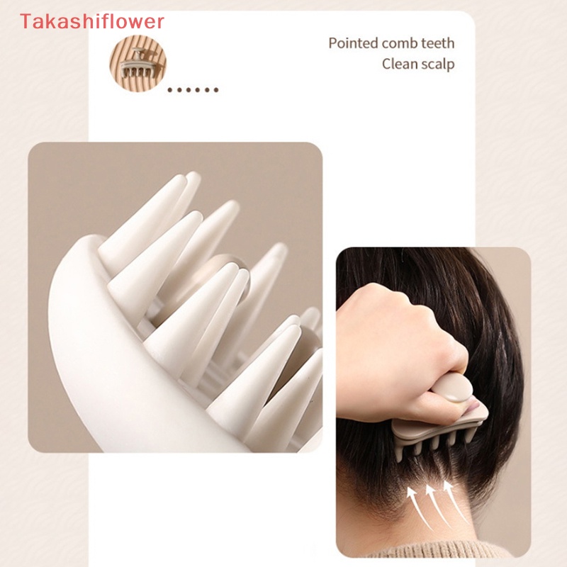 Lược Chải Tóc Mát Xa Da Đầu 2 Trong 1 Tiện Dụng Cho SPA / TakashiflowerV