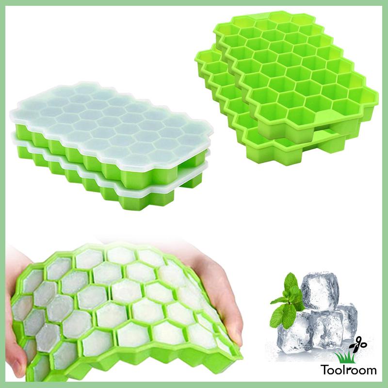 Set 2 Khay Silicone Làm Đá Viên / Sô Cô La / Nước Ép Có Thể Tái Sử
