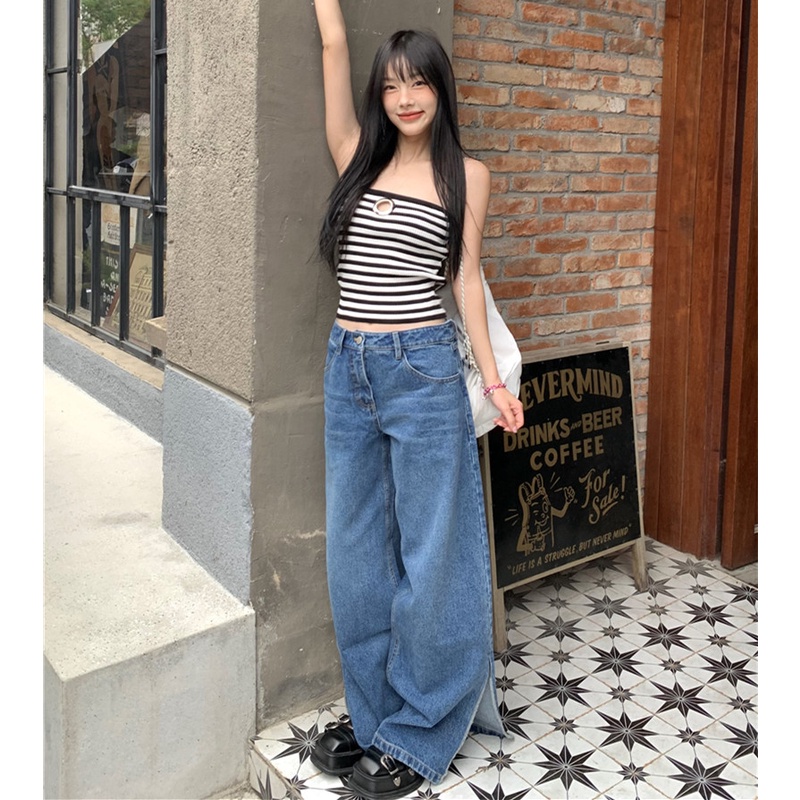 Áo Dệt Kim Hai Dây Màu Sắc Thời Trang Gợi Cảm Cho Nữ