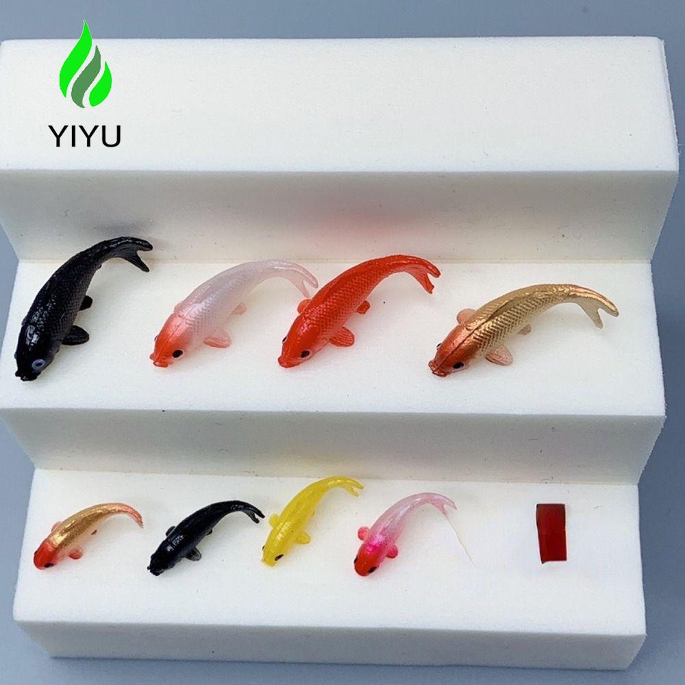 YIYU Đồ trang trí Cá Vàng Mini Mềm Mại Sáng Tạo Trang Trí Bể Cá