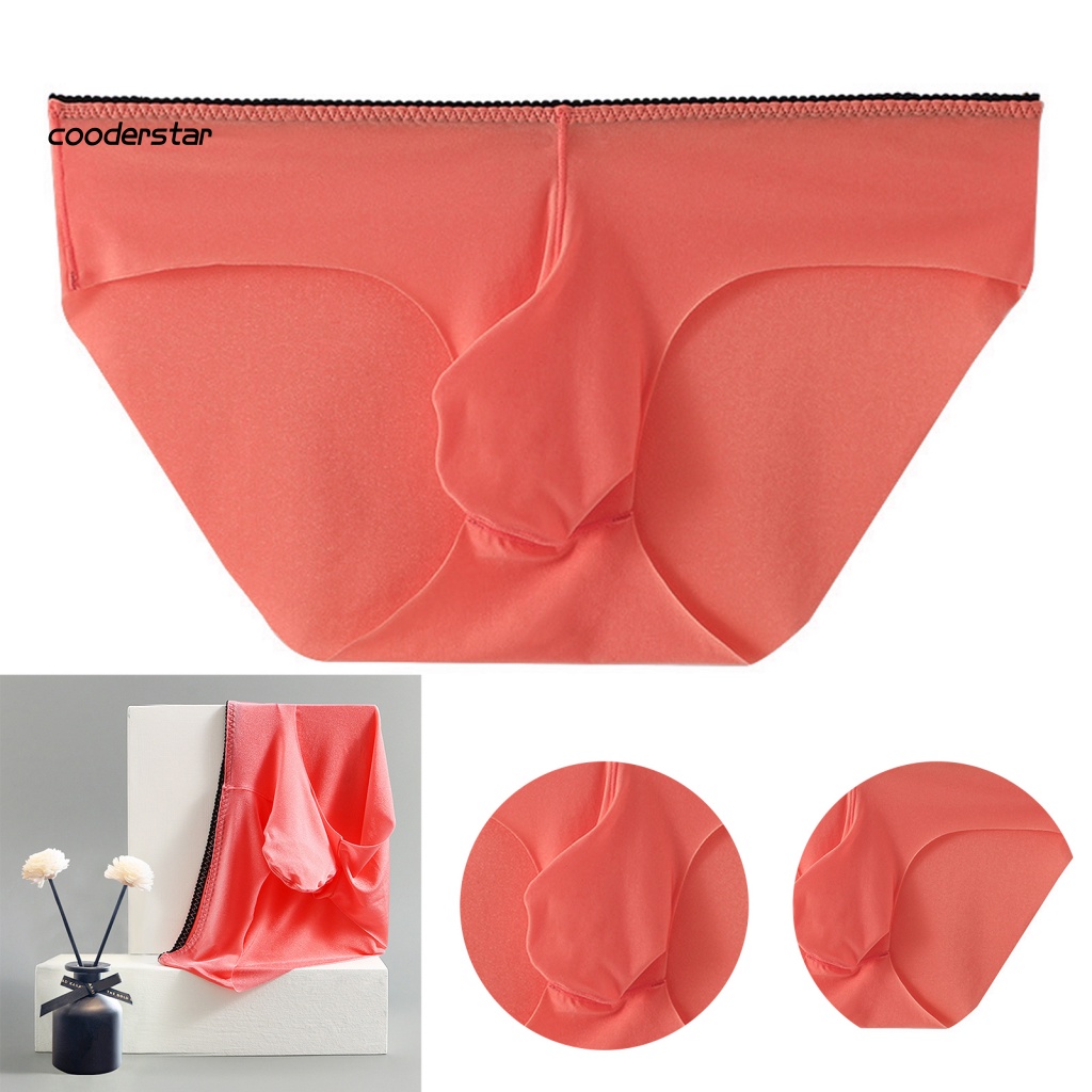 Quần Lót Chữ U Bằng Lụa Lạnh Mềm Mại Thoáng Khí Mau Khô Cho Nam