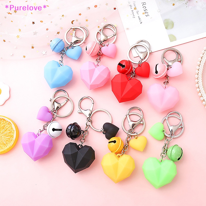 Móc Khóa Hình Trái Tim Xinh Xắn Cho Nữ Mới