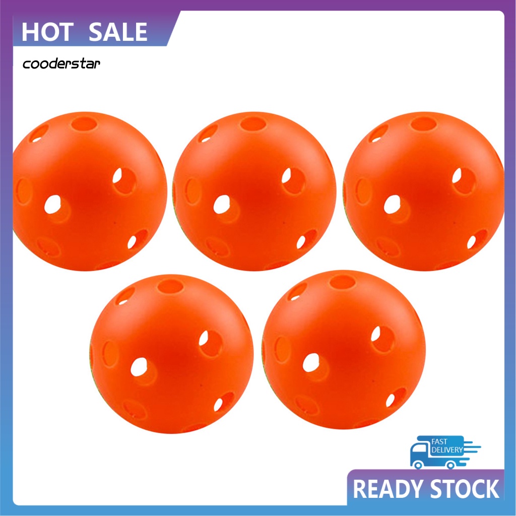 Set 5 Quả Bóng Golf Rỗng 90mm Hỗ Trợ Luyện Tập Trong Nhà