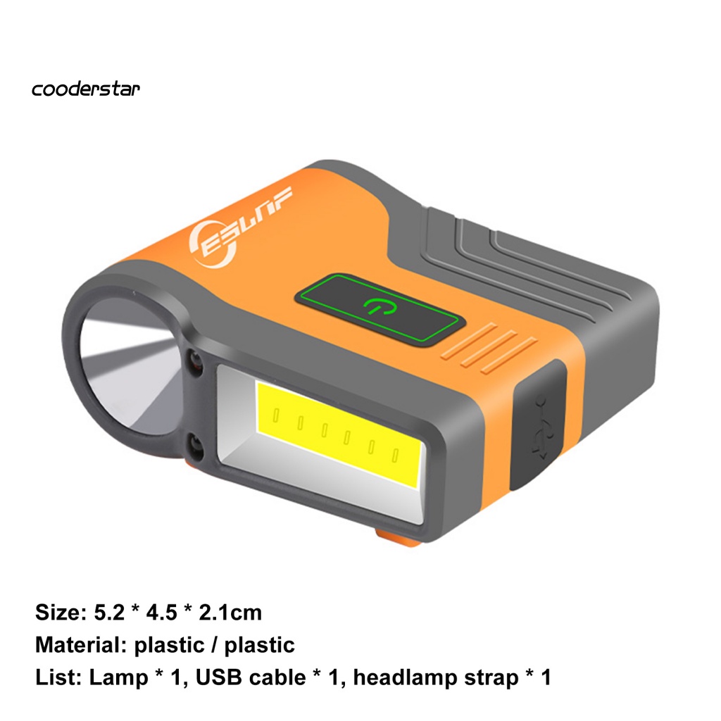 Đèn Kẹp Mũ Câu Cá Bằng Nhựa Gọn Nhẹ Chống Nước