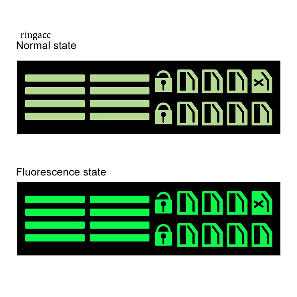 Miếng Dán Nút Điều Khiển Cửa Sổ Xe Hơi Tự Dính Họa Tiết Dạ Quang