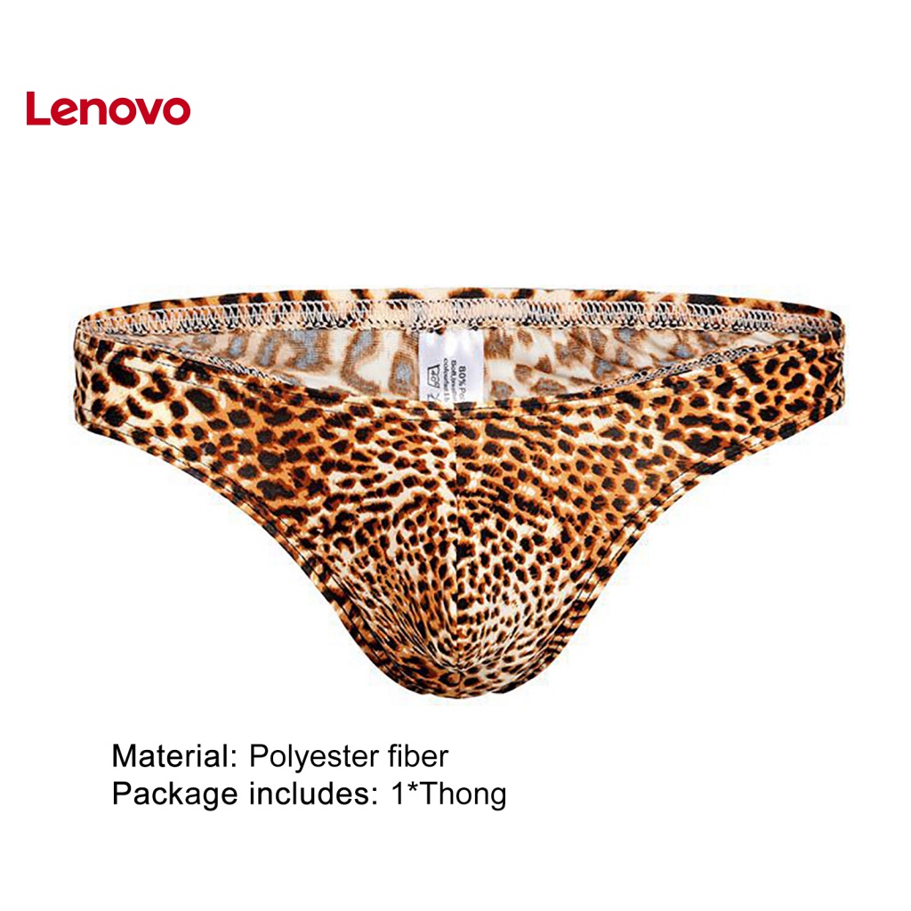 Quần Lót Chữ T Thoáng Khí In Họa Tiết Da Báo Quyến Rũ Cho Nam