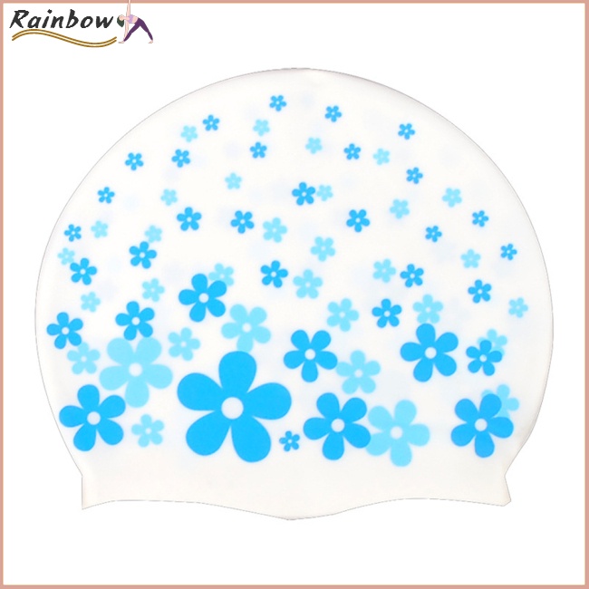 Mũ Bơi Silicon Chống Thấm Nước In Họa Tiết Hoạt Hình Cá Dễ Thương Cho Bé