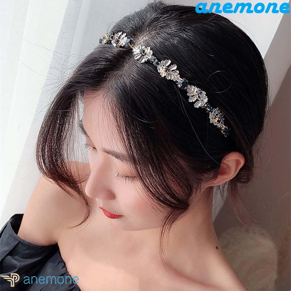 ANEMONE Băng Đô Cài Tóc Đính Đá Nhân Tạo Thời Trang Cho Nữ