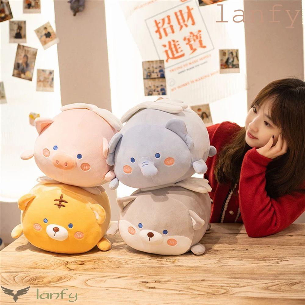 LANFY Thú Nhồi Bông Mềm Mại Hình Động Vật Dễ Thương