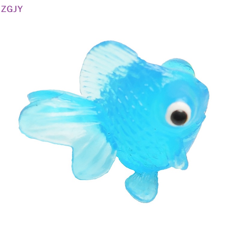 Set 10 Mô Hình Cá Vàng Mini Trang Trí Bể Bơi / Bãi Biển / Lễ Hội Mới