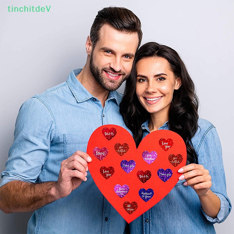 Cuộn 500 Nhãn Dán Hình Trái Tim Lấp Lánh Trang Trí Sổ Tay