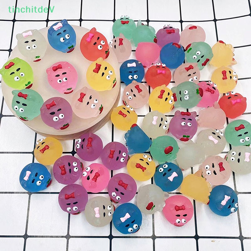 [TinchitdeV] Bộ 2 Tượng Gấu Dạ Quang Mini Bằng Nhựa Resin Dễ Thương Trang Trí Sân Vườn [Mới]