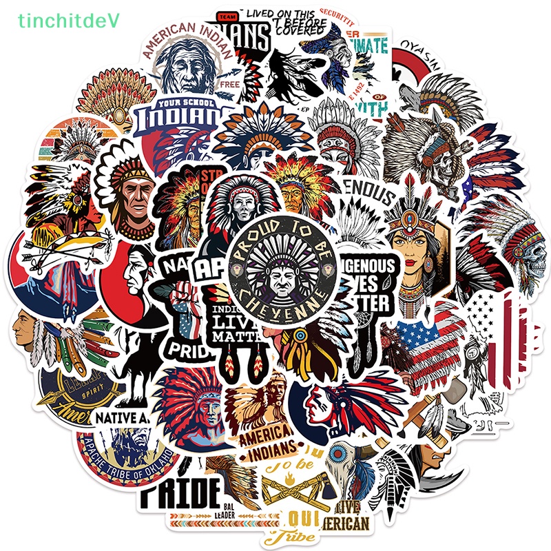 Bộ 50 Miếng Dán Trang Trí Mũ Bảo Hiểm / Laptop / Xe Mô Tô