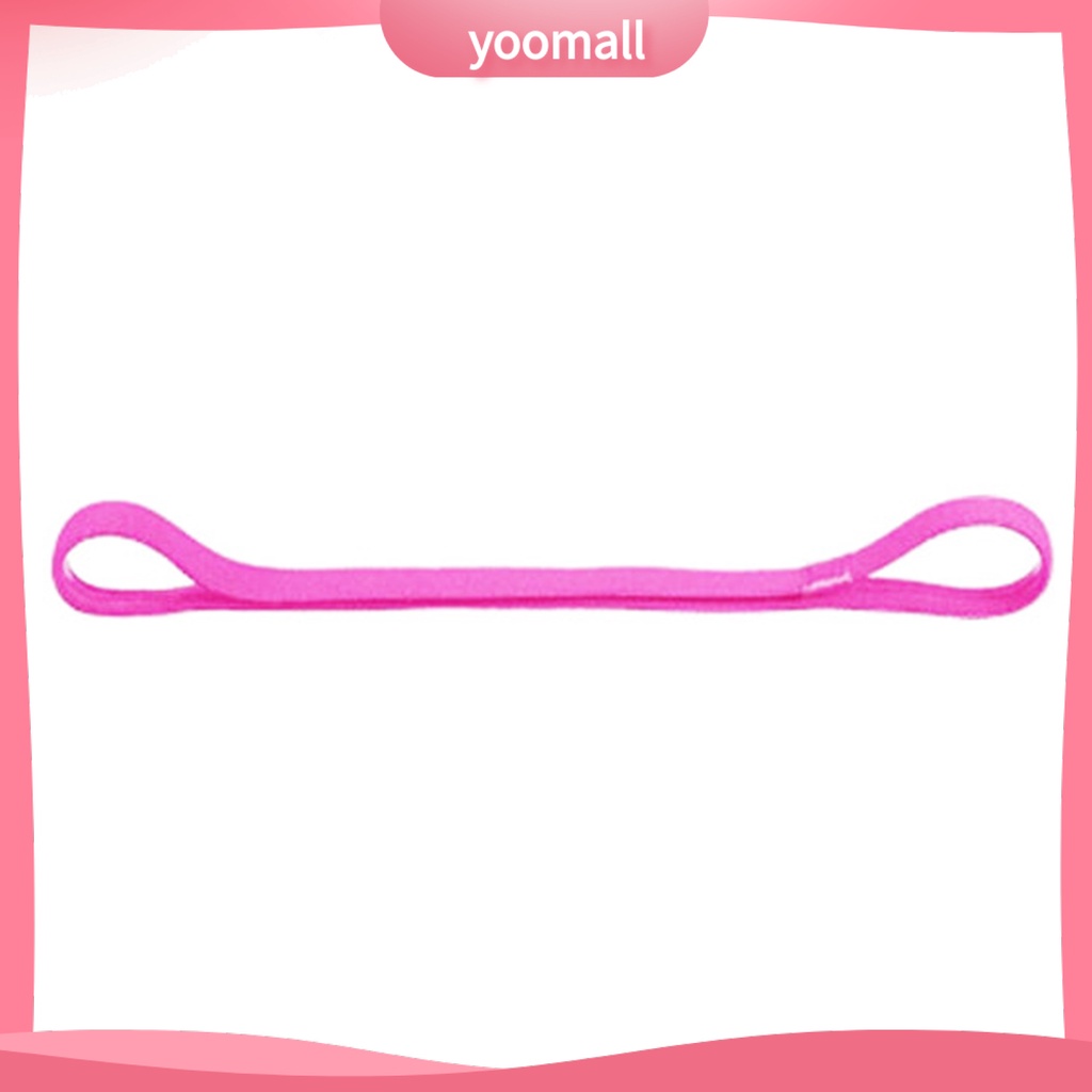 [YM] Băng Đô Thể Thao Mềm Co Giãn Tốt Chống Trượt Thấm Hút Mồ Hôi Màu Trơn Dành Cho Chạy Bộ