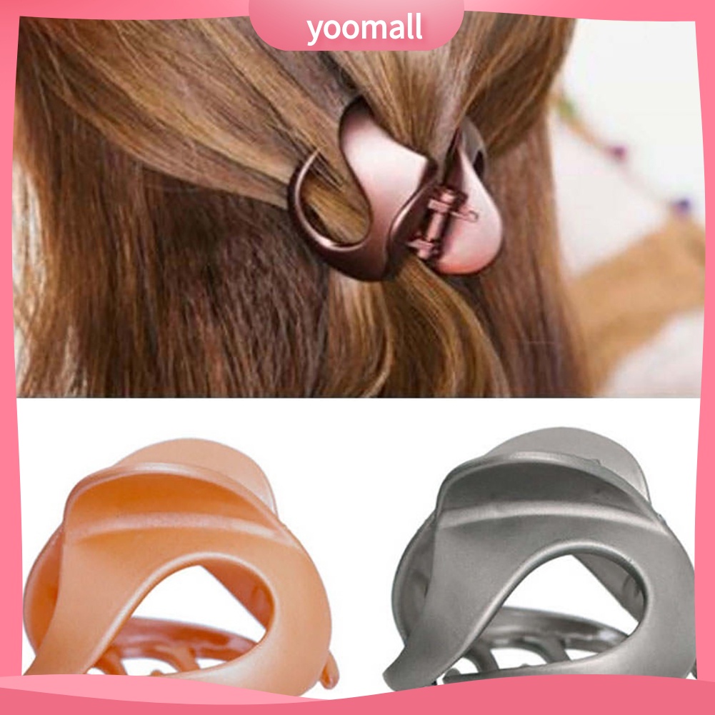 Kẹp Tóc Càng Cua Bằng Acrylic Màu Sắc Tinh Khiết Thời Trang Cho Nữ