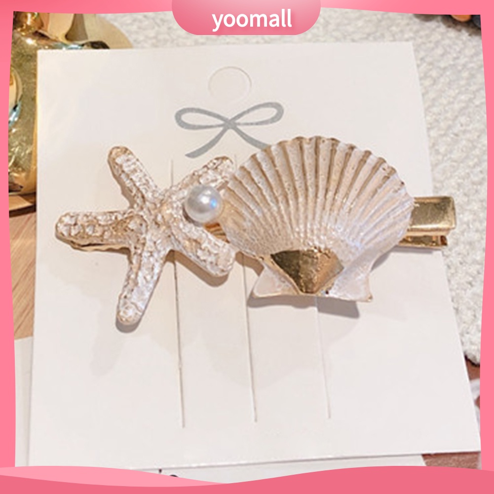 Kẹp Tóc Hình Vỏ Sò / Sao Biển Ngọt Ngào Cho Nữ