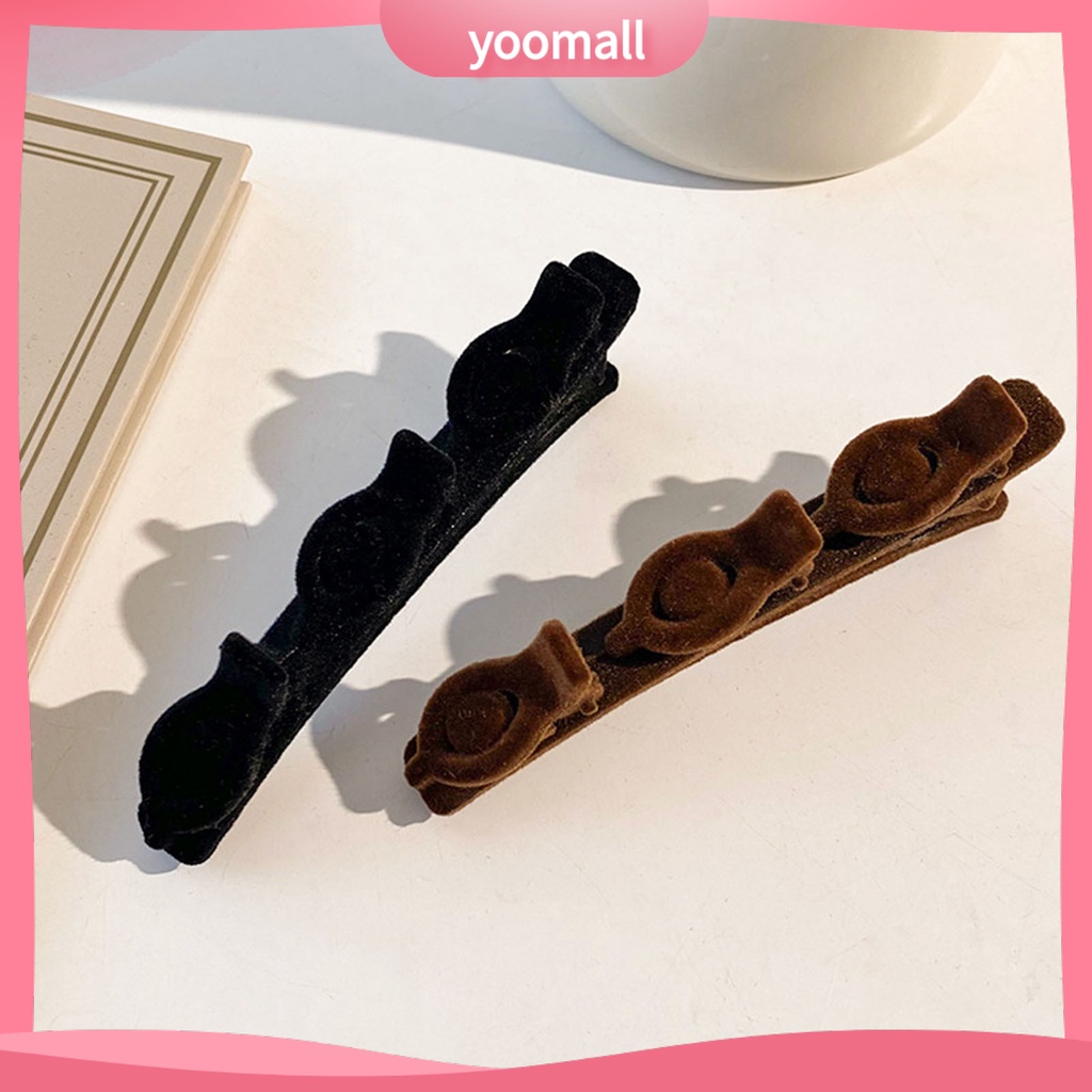 Kẹp Tóc Hai Lớp Phong Cách Hàn Quốc Thanh Lịch Đơn Giản