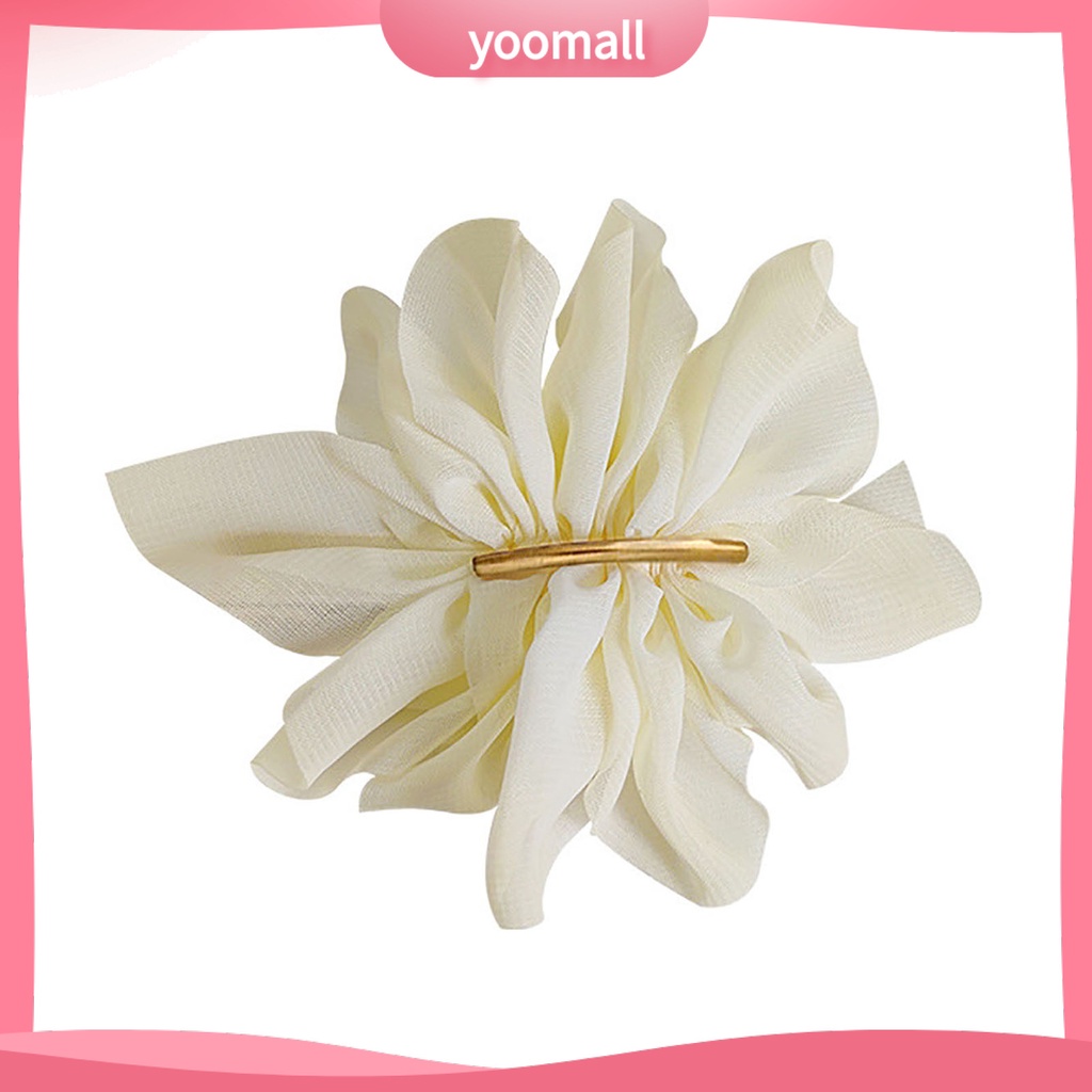 Kẹp Tóc Hình Hoa Lớn Không Trơn Cho Bé Gái