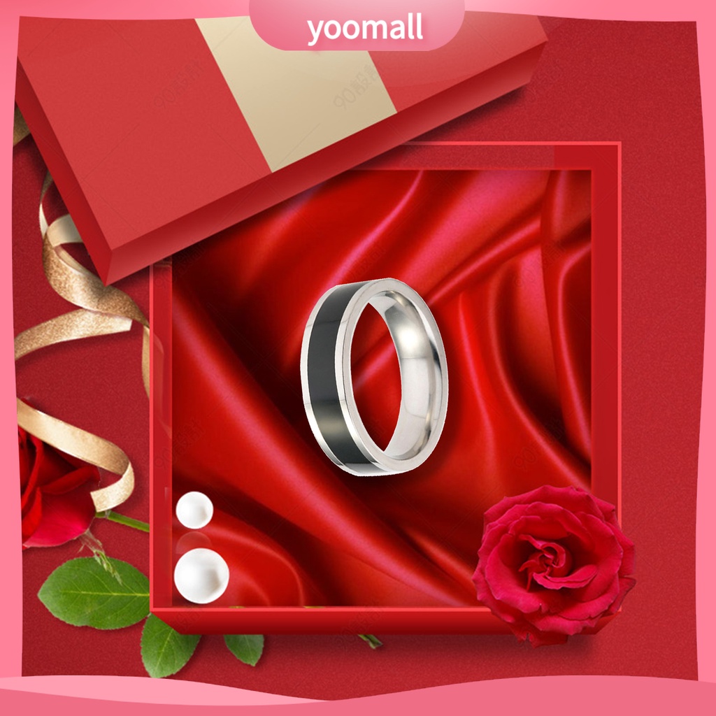 Nhẫn Thép Titan Thiết Kế Đơn Giản Thời Trang Unisex