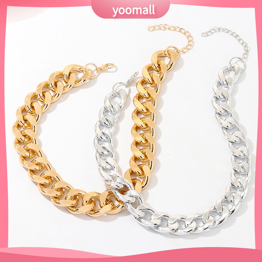 Vòng cổ Dạng Chuỗi Ngắn Dày Phong Cách Hip Hop Thời Trang Dự Tiệc Cho Nam Và Nữ