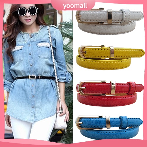 Thắt Lưng Giả Da Màu Kẹo Thời Trang Mùa Hè Cho Nữ