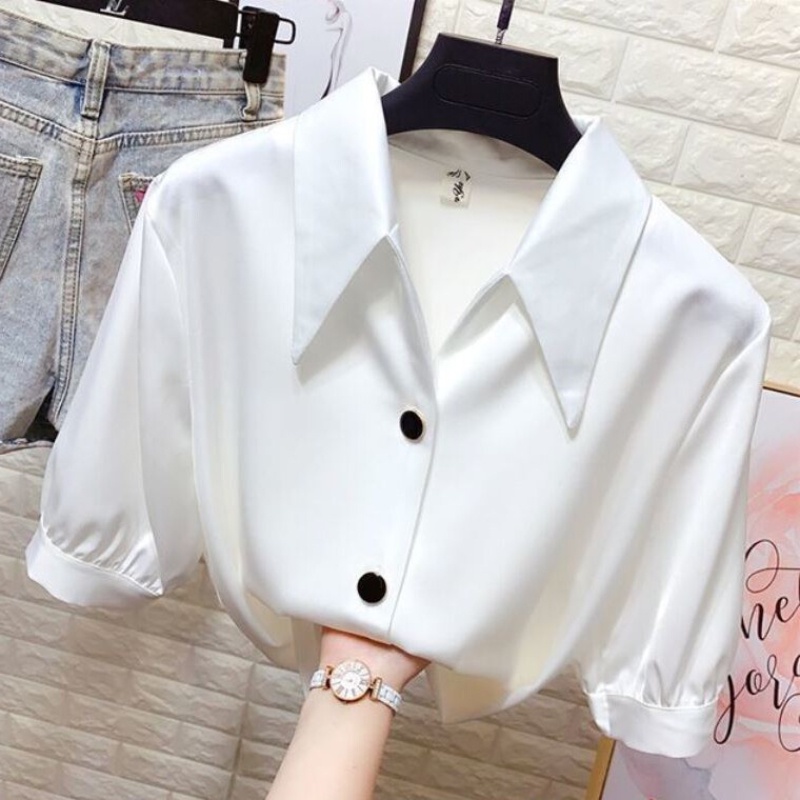 Áo Sơ Mi Nữ Dáng Rộng Phong Cách Hàn Quốc Thời Trang Mùa Hè