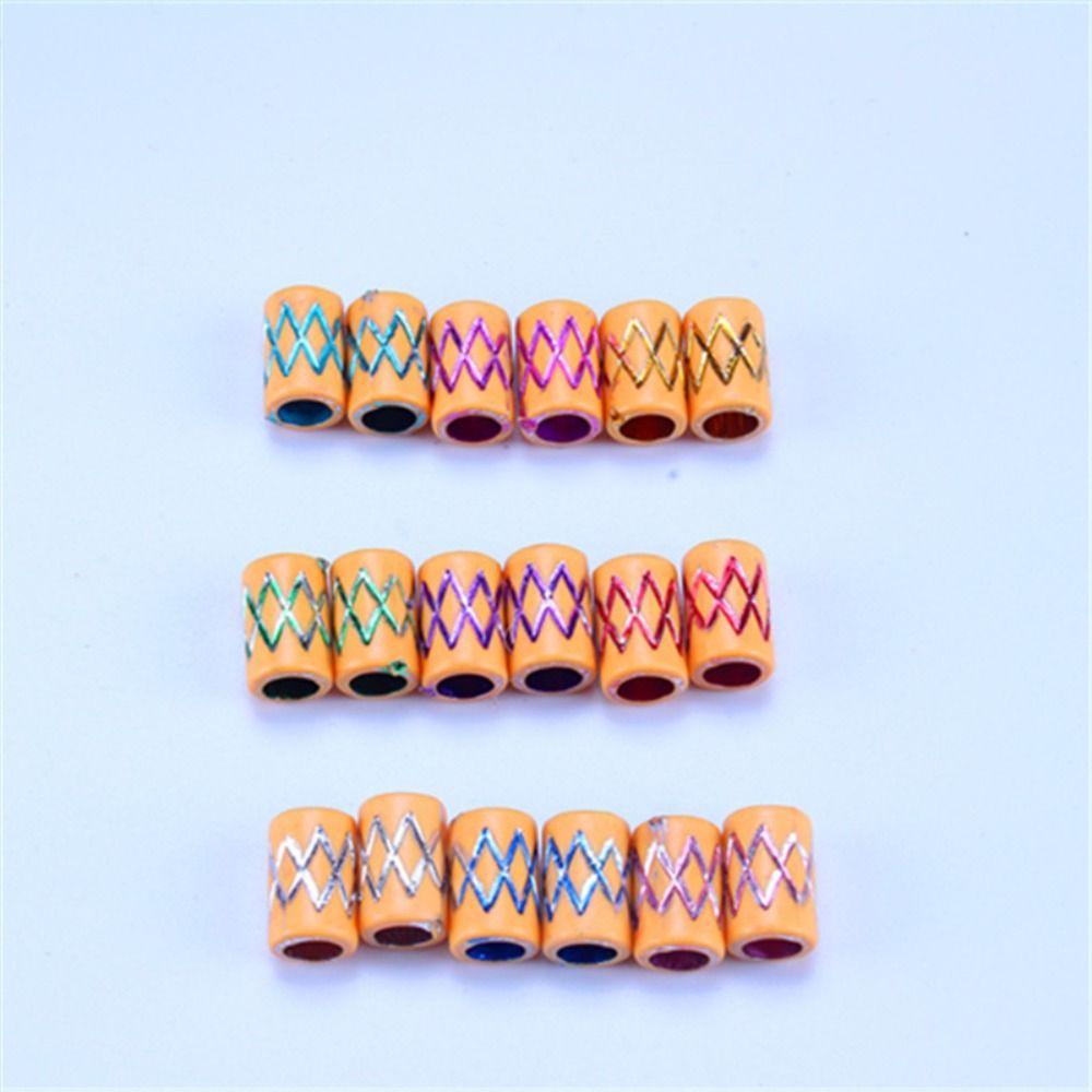 ANEMONE Bộ 30 Hạt Xỏ Lỗ To Bằng Nhựa Nhiều Màu Sắc Làm Phụ Kiện Tóc DIY Cho Nữ / Bé Gái / Trẻ Em