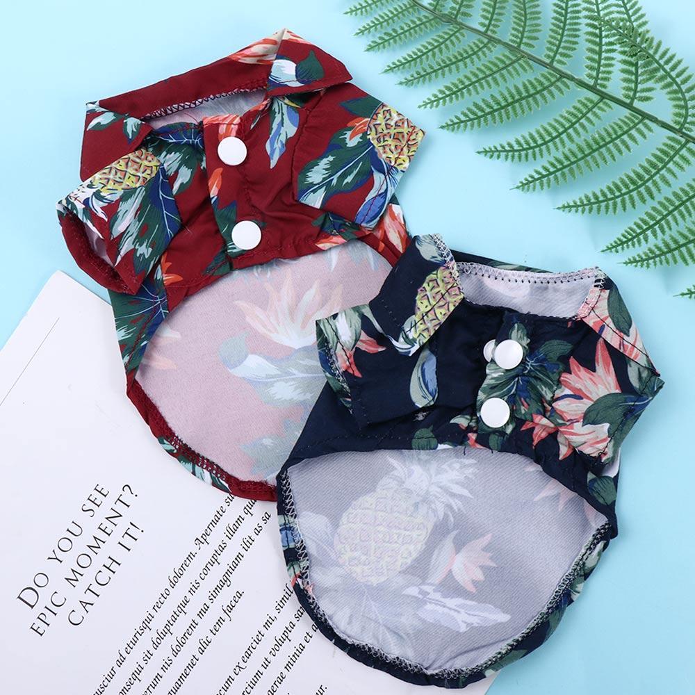 GIOVANNI Áo Thun Thoáng Khí Họa Tiết Hoa Dành Cho Thú Cưng