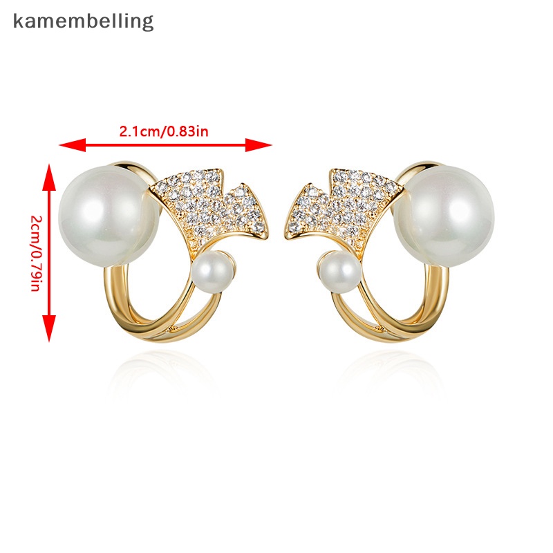 1 Đôi Khuyên Tai Nữ Đính Ngọc Thời Trang