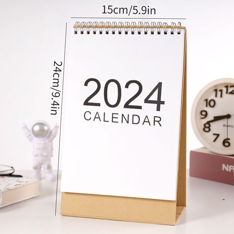Lịch Để Bàn 2024 Thiết Kế Tối Giản Dùng Trang Trí Nhà Cửa / Văn Phòng