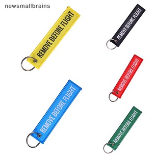 Móc Khóa Thêu Chữ Remove Before Flight 13 * 3CM