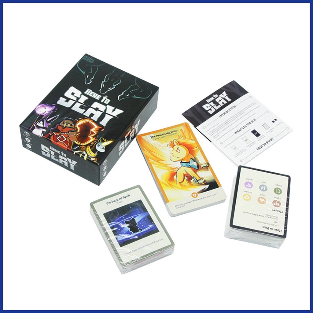 Bộ Thẻ Trò Chơi Tiếng Anh Here to Slay Cho Gia Đình