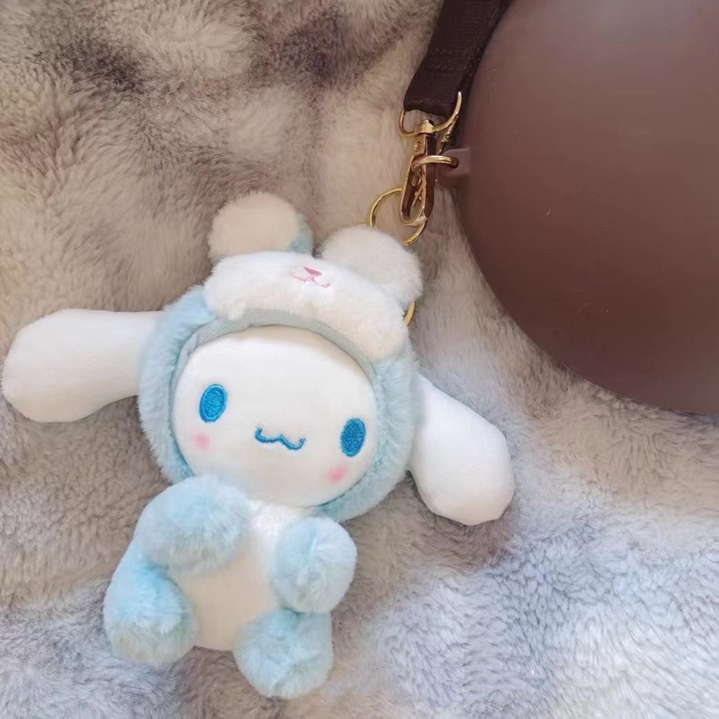 Móc Khóa Thỏ Nhồi Bông Dễ Thương Phong Cách Sanrio Nhật Bản