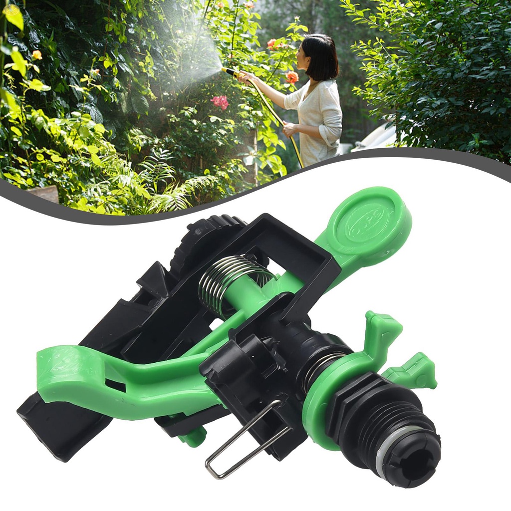 【VARSTR】Sprinklers 4pcs For Garden Hoses Impact Sprinklers Heads 1/2 Inch Plastic