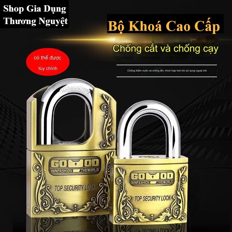 Ổ khoá chống trộm chống cắt và chống nước thích hợp dùng ngoài trời