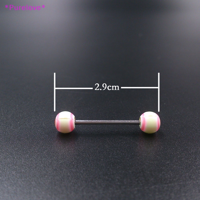 Set 10 / 30 / 50 Khuyên Lưỡi Bằng Acrylic 316L Cá Tính Hợp Thời Trang Mới