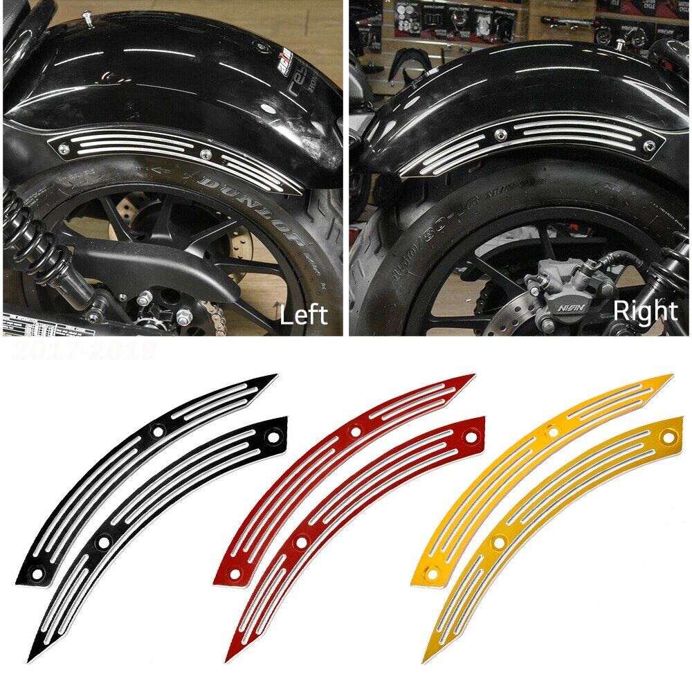Tấm Chắn Bùn Phía Sau Bằng Nhôm Cho Xe Mô Tô Honda Rebel CMX 500 300 CMX300 CMX 500 2017 2018 2019 Đen