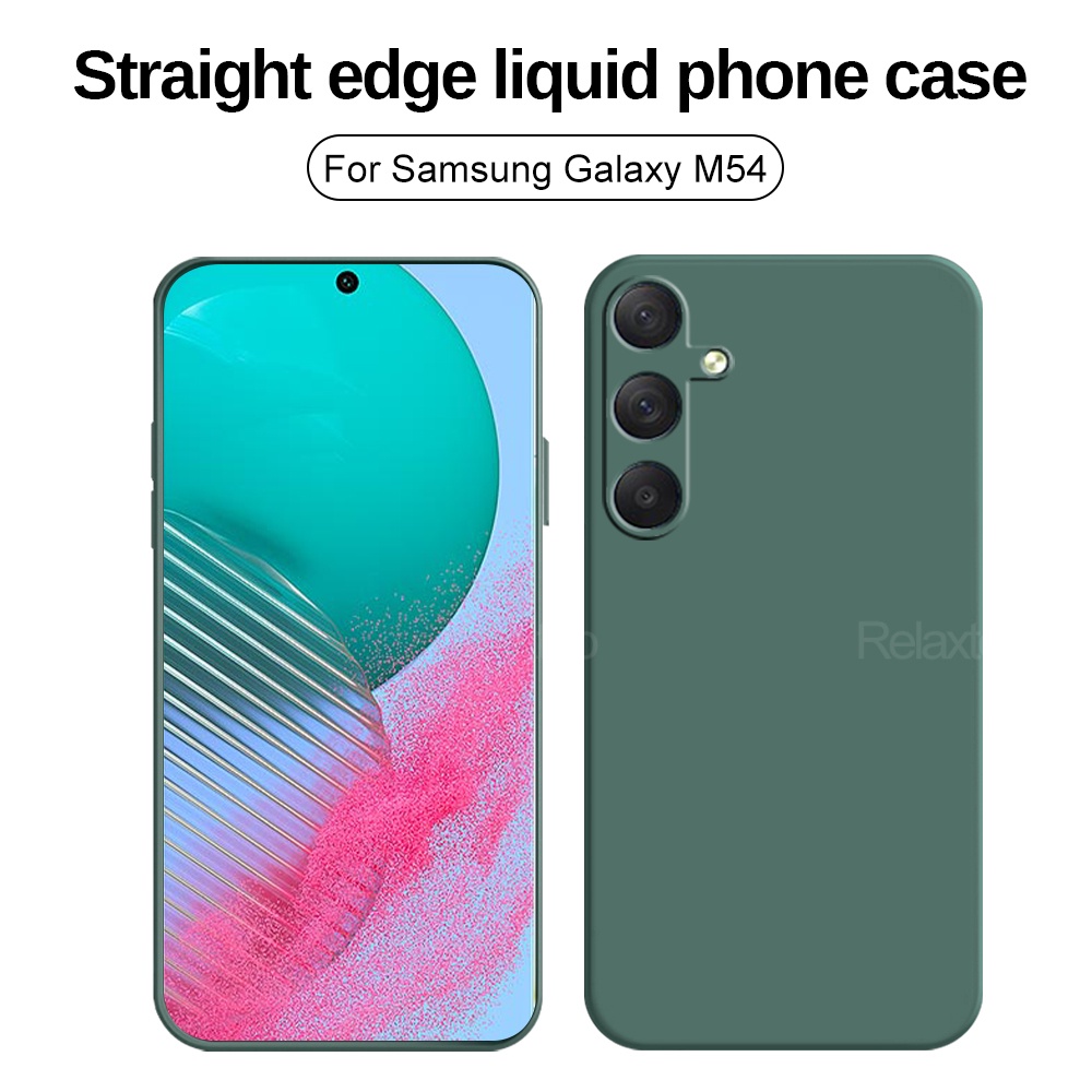 Square Liquid Phone Cover For Samsung M54 M14 5G Camera Shell Shockproof Case For Galaxy A54 A34 A14 A M 54 14