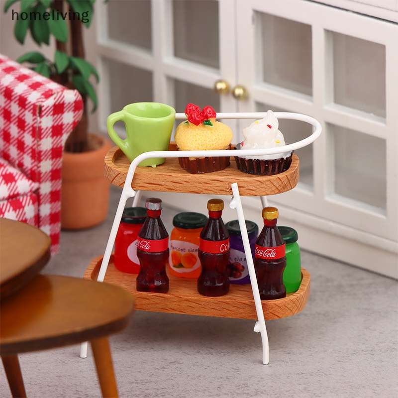 Mô Hình Bàn Cà Phê / Xe Đẩy Độc Đáo Trang Trí Nhà Búp Bê 1: 12