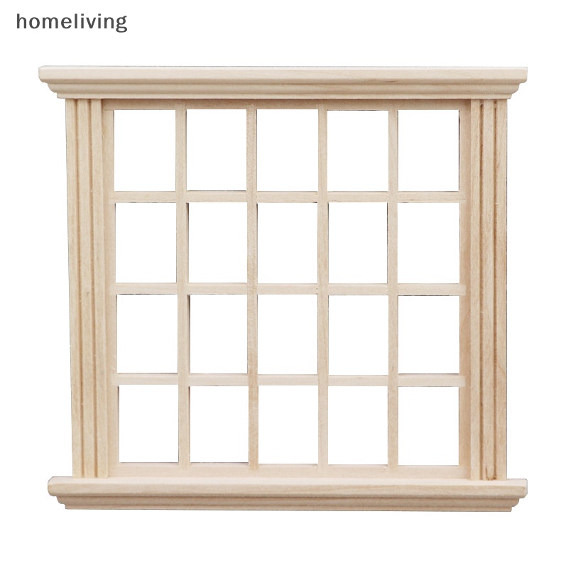 Khung Cửa Sổ Vuông 20 Pane Mini Trang Trí Nhà Búp Bê Tỉ Lệ 1: 12