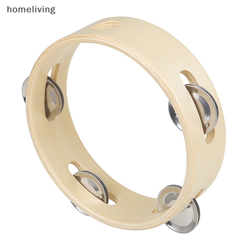 Trống Lục Lạc Cầm Tay Bằng Kim Loại 6 Inch Cho Bé