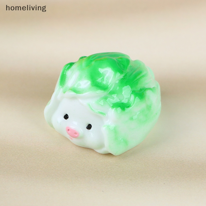 Set 2 Phụ Kiện Trang Trí Phong Cảnh diy Hình Rau Củ Quả Bằng Nhựa resin Dễ Thương