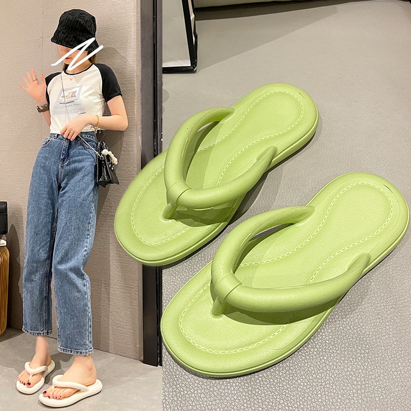 Dép Xỏ Ngón Đế Bằng Thời Trang Đi Biển Mùa Hè Mới Cho Nữ