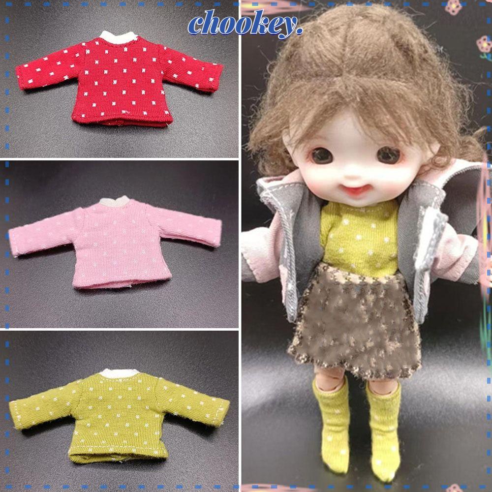 Áo Thun Cotton Xinh Xắn Cho Búp Bê Tỉ Lệ 1 / 12