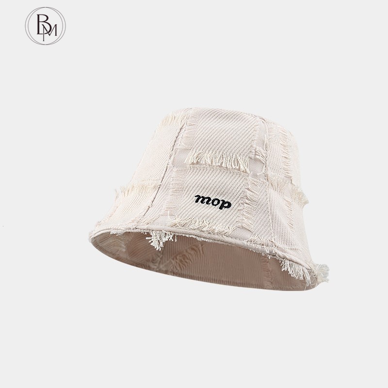 Mũ Tai Bèo Phối Lông Họa Tiết Sọc Caro Thời Trang Cho Nữ