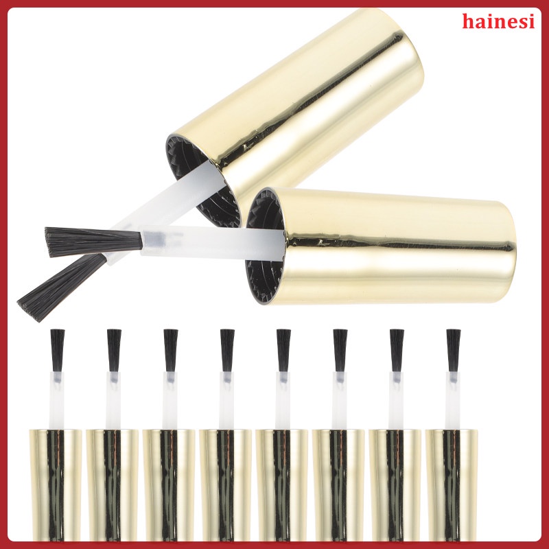 Set 10 Vỏ Bọc Chai Sơn Móng Tay Kèm Cọ Thay Thế