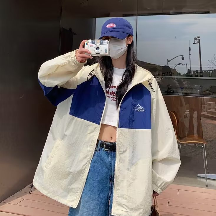 Áo Khoác Mỏng Chống Nắng Dáng Rộng Phong Cách Mỹ Cổ Điển Thời Trang Mùa Hè Hàng Mới 2023 Dành Cho Bạn Nữ