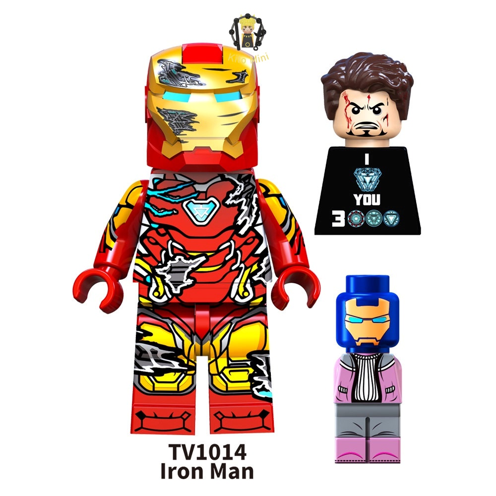 Minifigures Người Nhện Iron Man Spider Man Nhân vật Marvel Lắp Ráp TV6202
