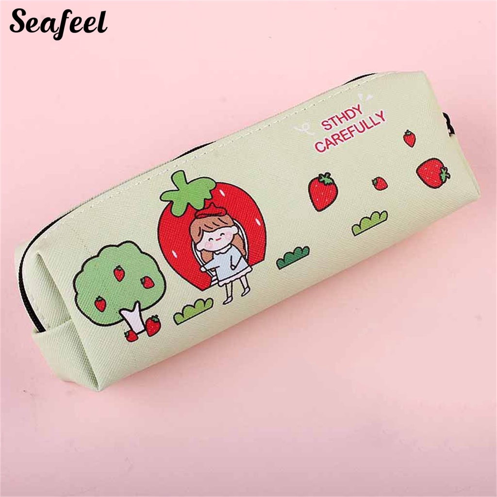 Túi Đựng Bút Bằng Vải Chống Nước Sức Chứa Lớn Trang Trí Đa Ứng Dụng